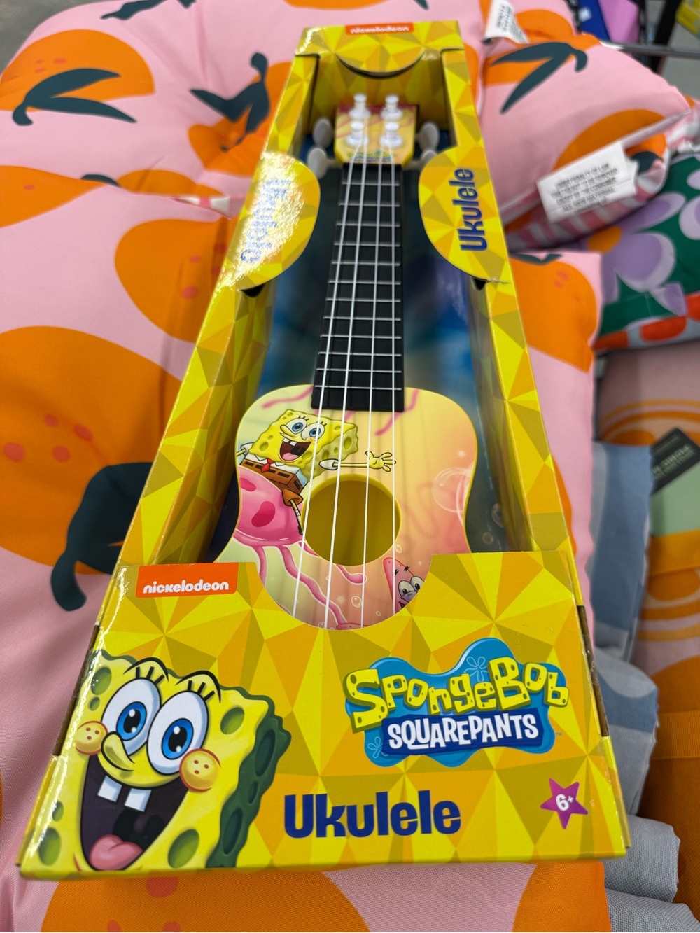 SpongeBob SquarePants Yellow & Pink Kids Ukulele
